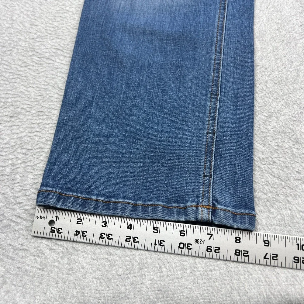 DU/ER Performance Denim+ High Rise Straight Jeans Womens 27 Blue Loose Stretch